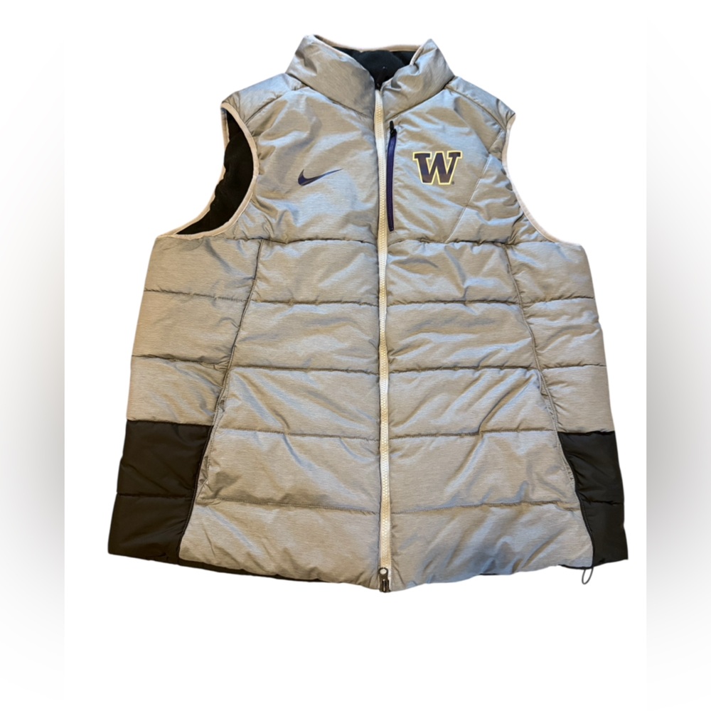 Nike UW Huskies Gray and Purple Puffer Vest